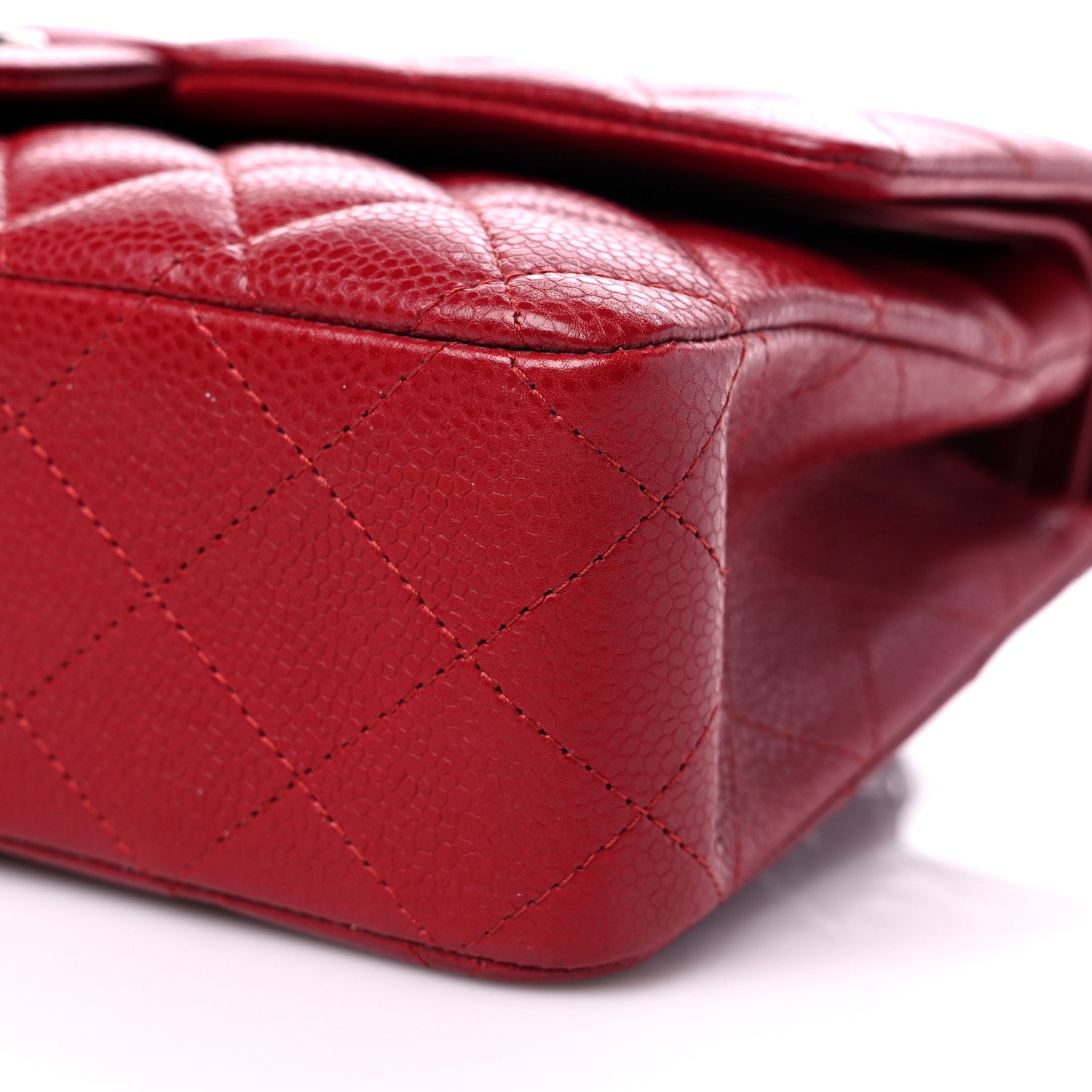 Chanel Caviar Quilted Medium Double Flap Red 10 of 10