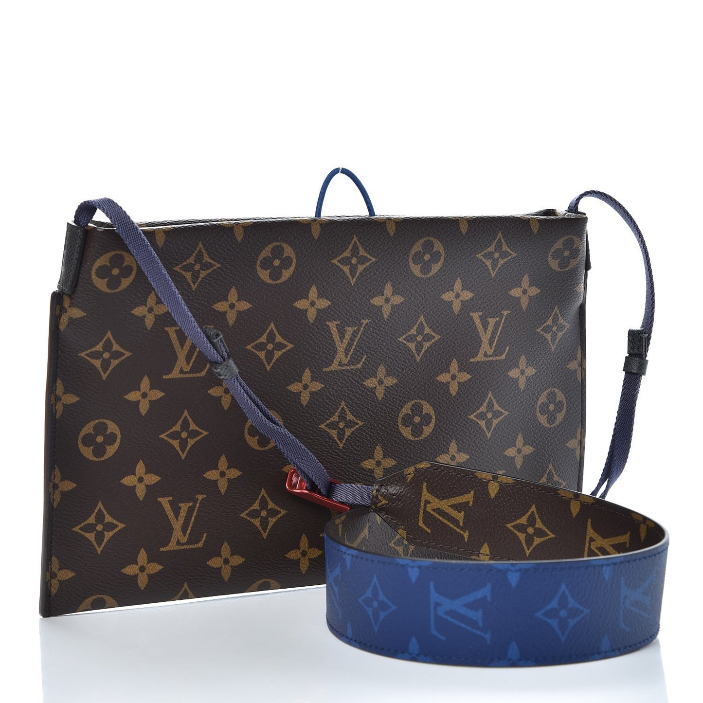 Monogram Small Outdoor Pouch Pacific Blue