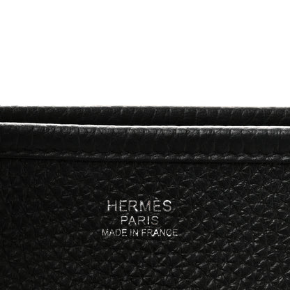Hermes Taurillon Clemence Evelyne III PM Black 6 of 10