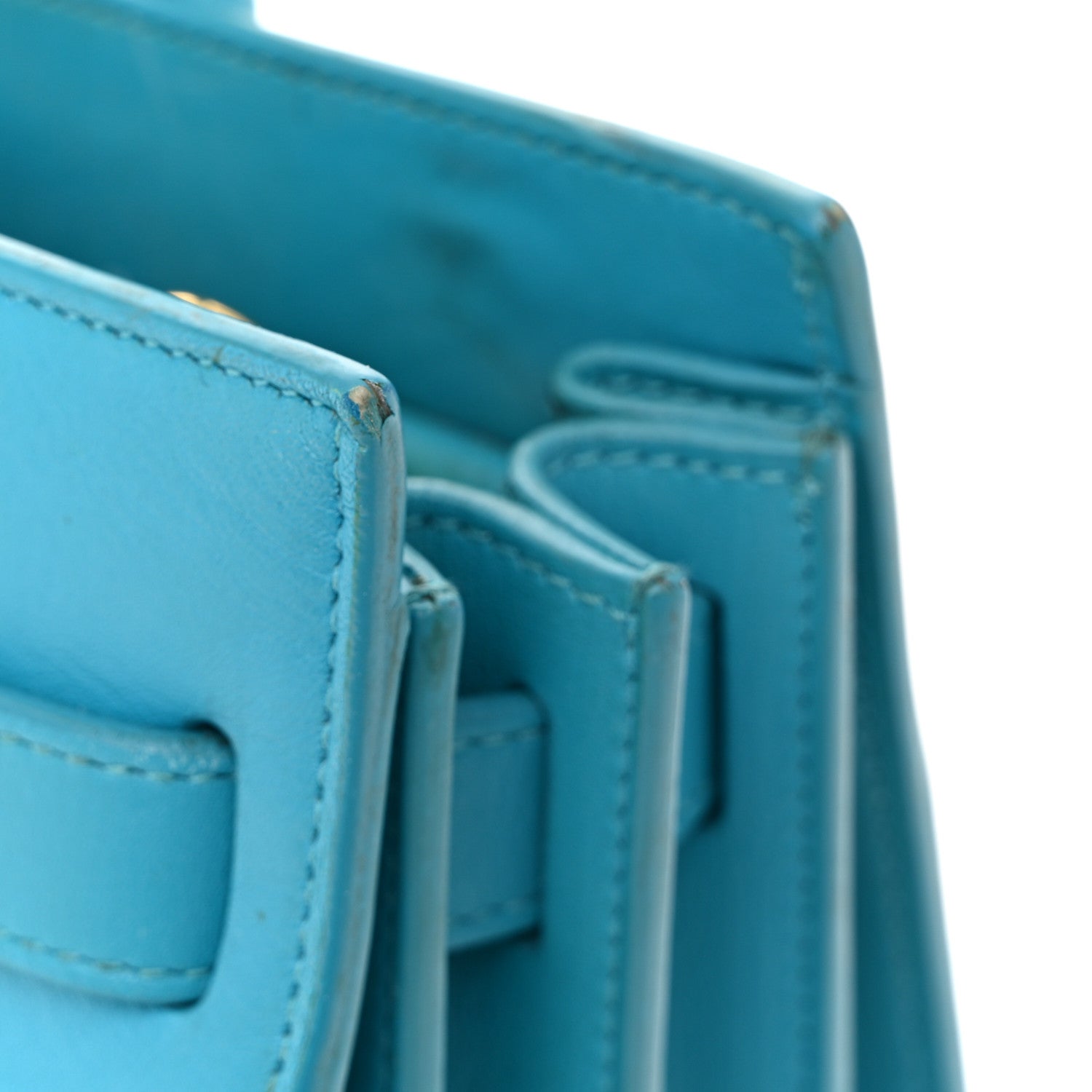 Saint Laurent Calfskin Nano Sac De Jour Turquoise 23 of 33
