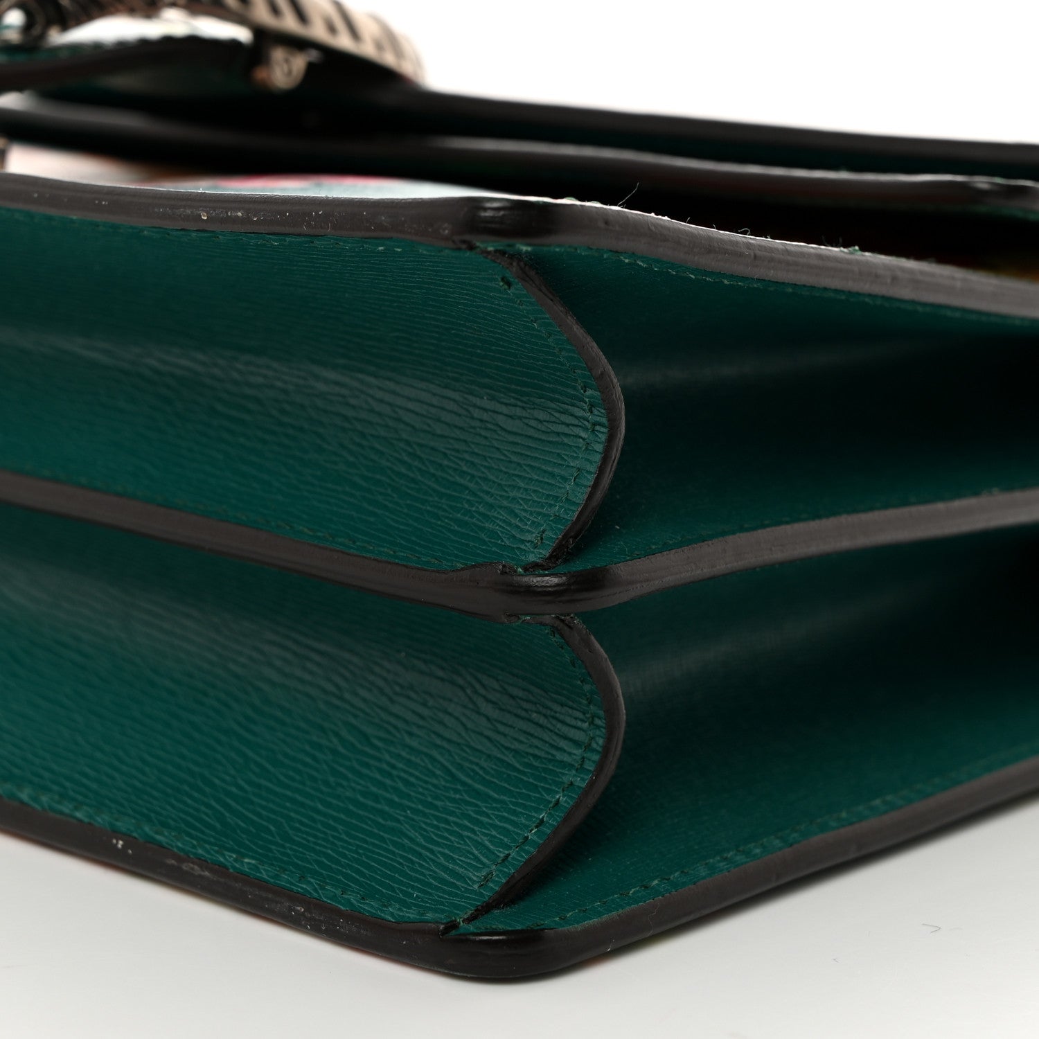 Gucci Calfskin Blooms Print Small Dionysus Shoulder Bag Bright Emerald Multicolor 10 of 10