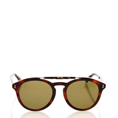 Gucci Round Avana Sunglasses GG0124SA Tortoise 2 of 8