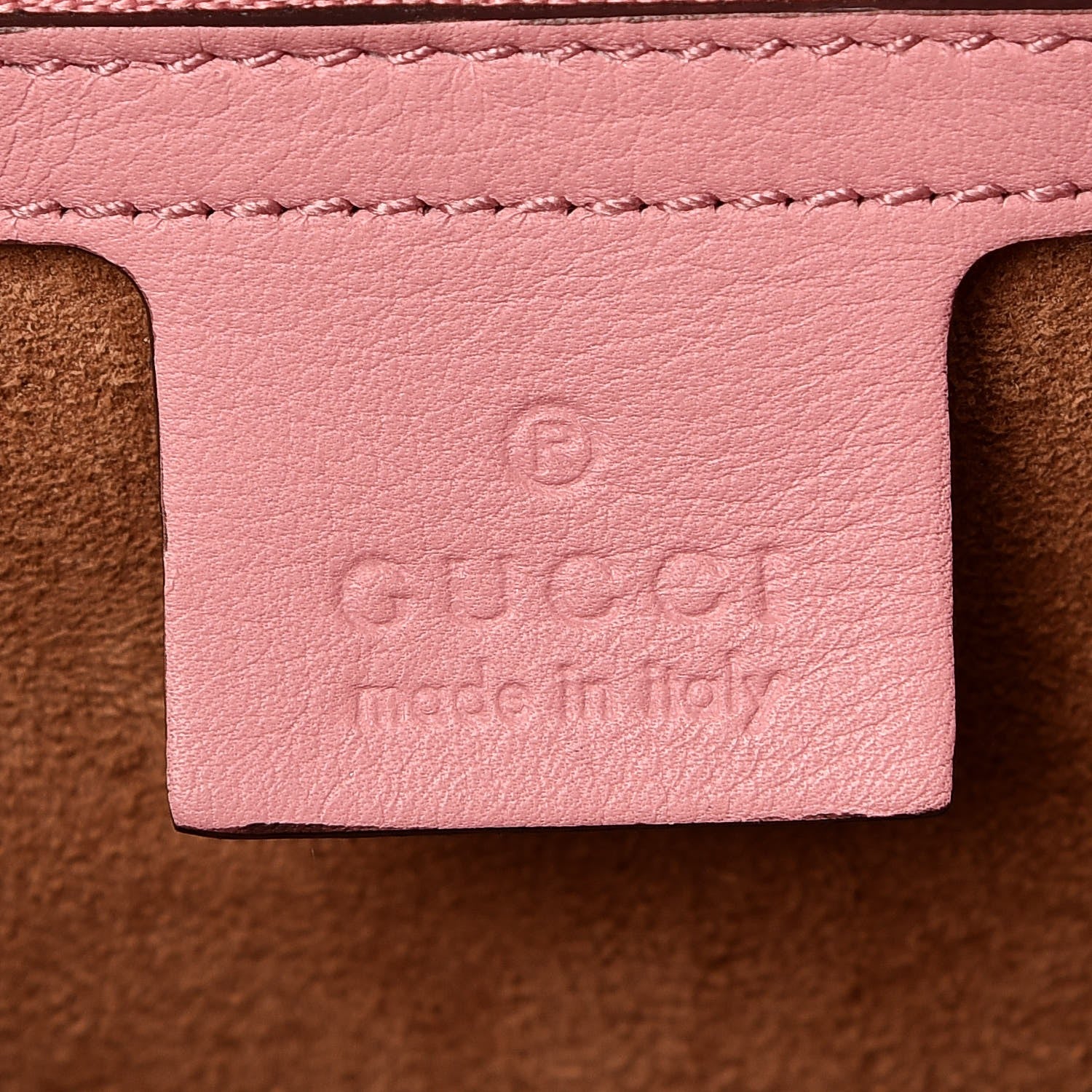 Gucci Moon Calfskin Bi-Color Medium Padlock Shoulder Bag Carmine Rose Green 7 of 8