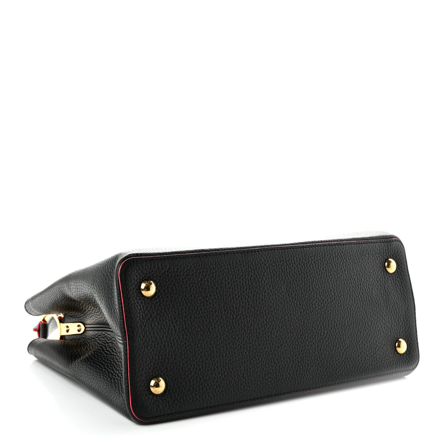 Taurillon Capucines MM Black Flamingo