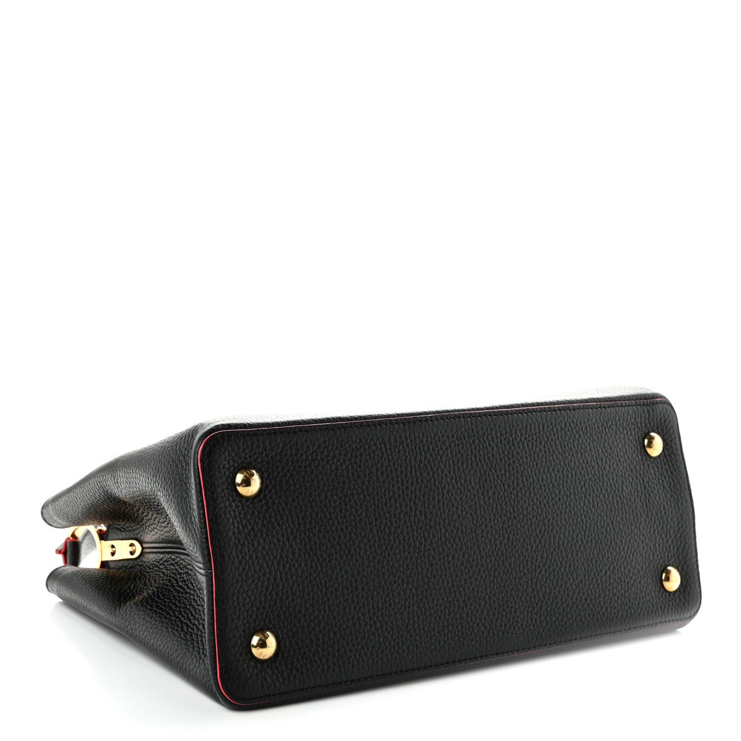 Louis Vuitton Taurillon Capucines MM Black Flamingo 4 of 9