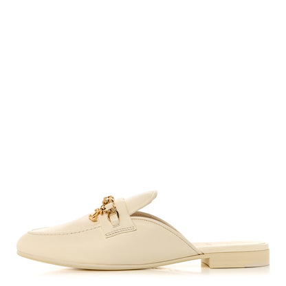 Chanel Lambskin Chain CC Mules 40.5 Ivory 1 of 11