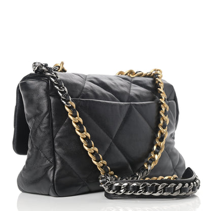 Chanel Quilted Large Chanel 19 Flap Black 3 of 9