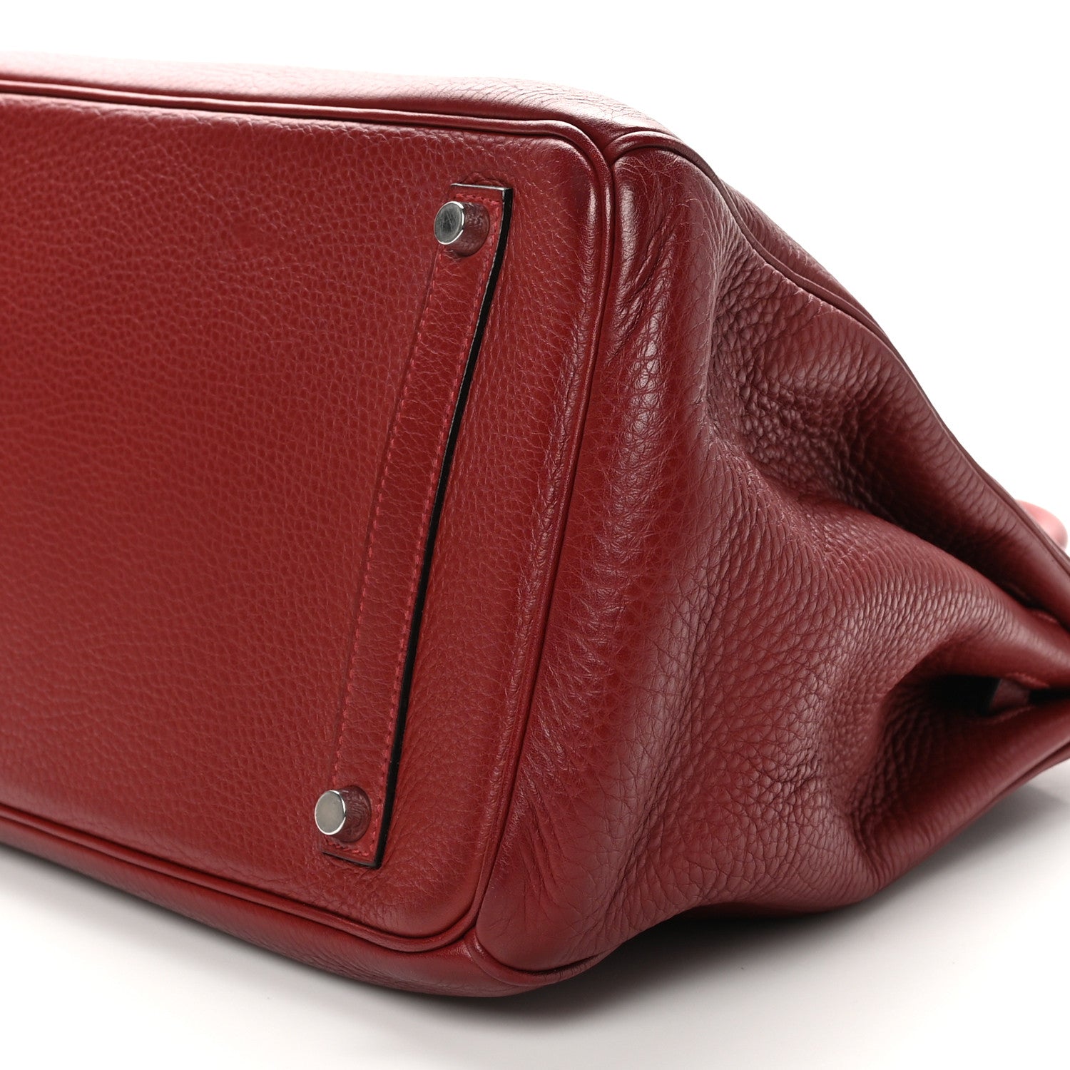 Hermes Taurillon Clemence Birkin 35 Rouge Garance 9 of 9