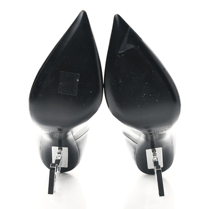 Saint Laurent Patent Opyum 110 Pumps 39 Black Silver 5 of 10
