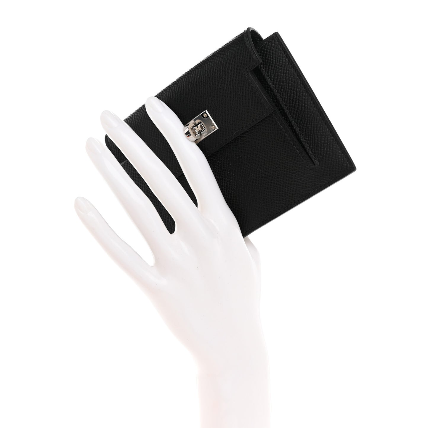 Epsom Kelly Pocket Compact Wallet Black