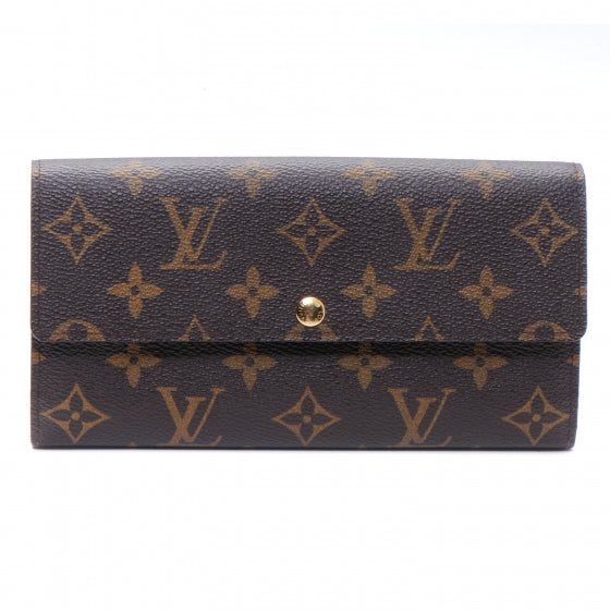 Louis Vuitton Monogram Leopard Sarah Wallet Blanc Corail 1 of 7