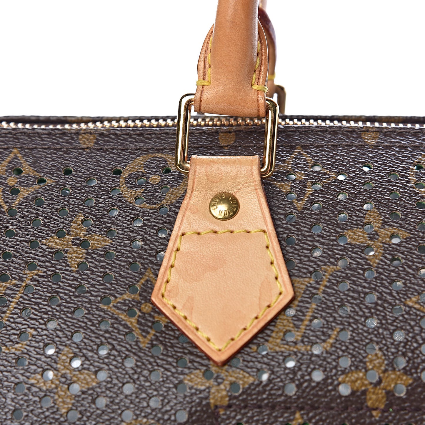 Monogram Perforated Speedy 30 Green