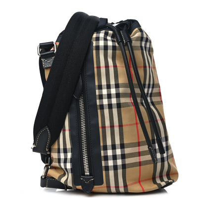 Burberry Vintage Check Small Sailing Duffle Sling Bag Beige 1 of 9