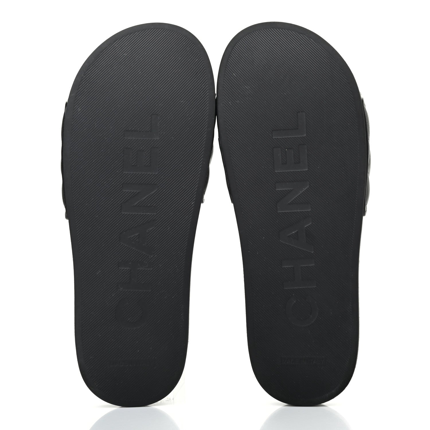 Chanel Lambskin Quilted CC Mules Sandals 38 Black 5 of 8
