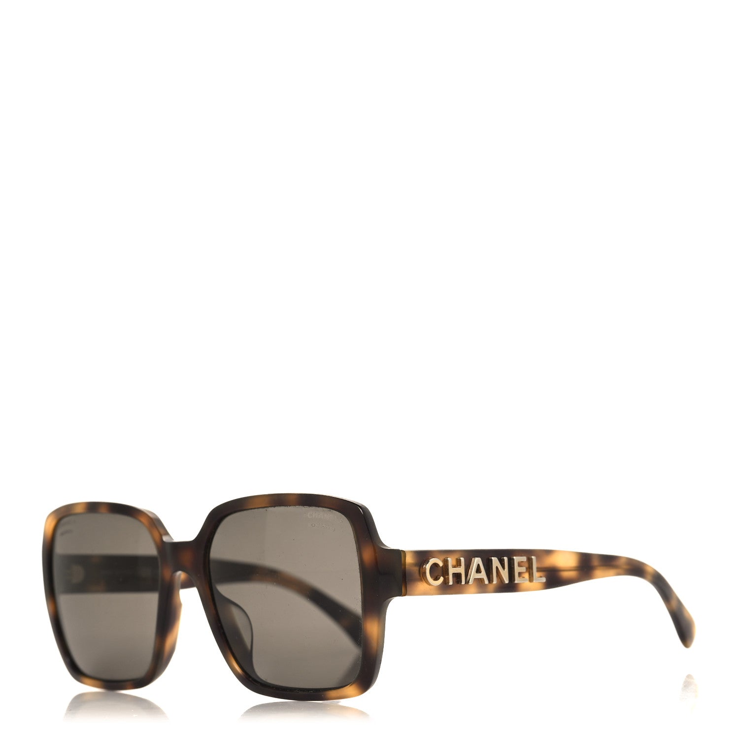 Chanel Acetate Square Sunglasses 5408-A Tortoise 1 of 6