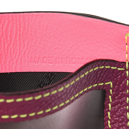 Burberry Soft Grain Calfskin Haymarket Check Izzy Card Case Dark Plum 7 of 13