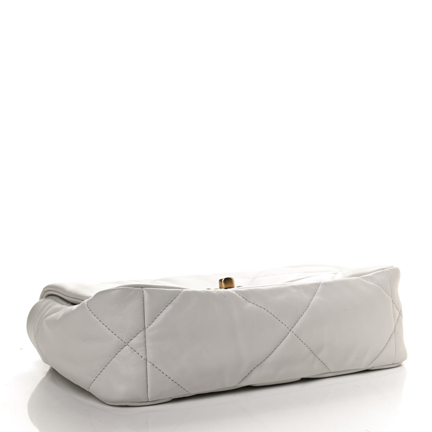 Chanel Goatskin Quilted Medium Chanel 19 Flap White 4 of 13