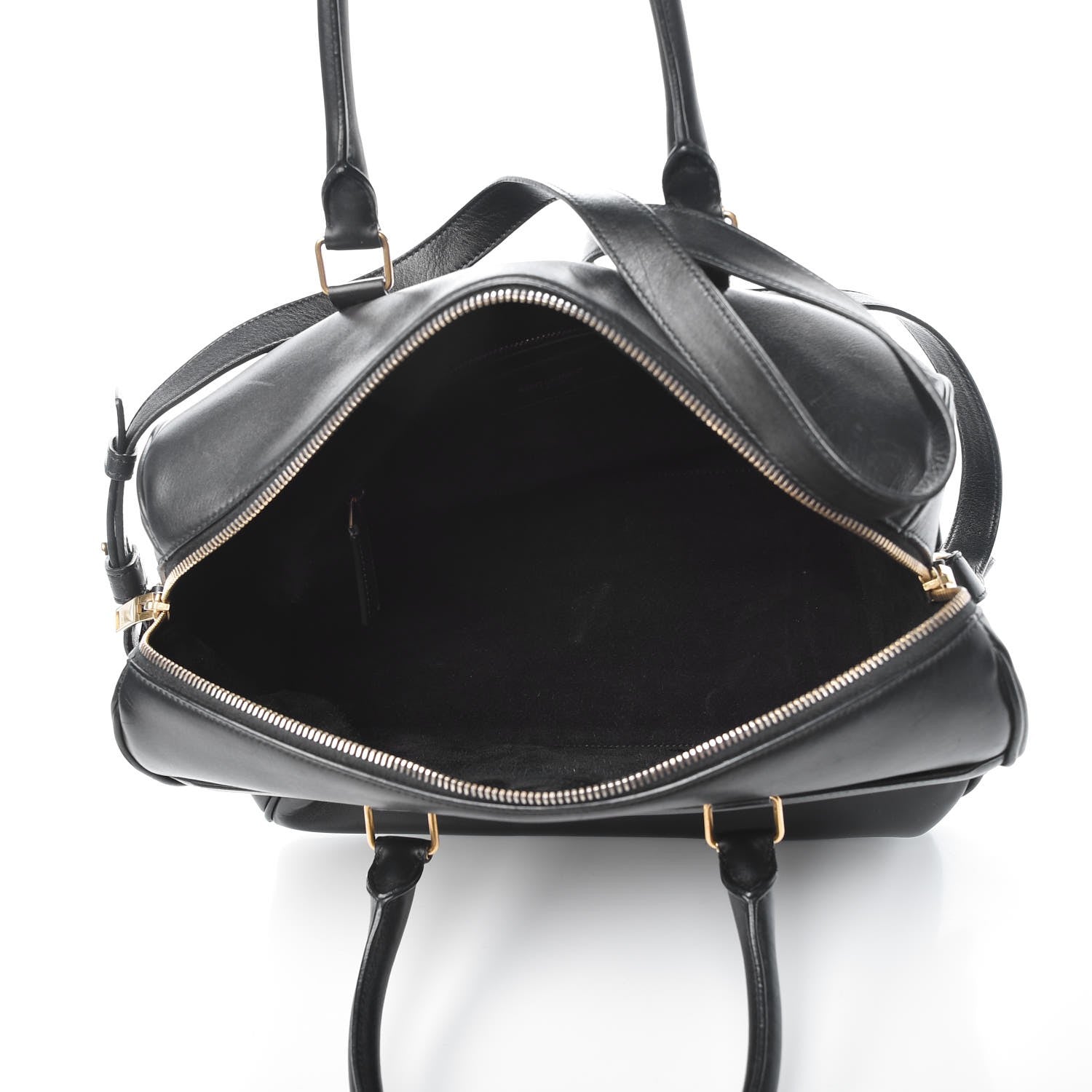 Saint Laurent Calfskin Classic Duffle 6 Black 6 of 10