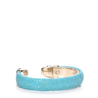 Bulgari Galuchat Serpenti Forever Bracelet S Aquarelle Turquoise 3 of 5
