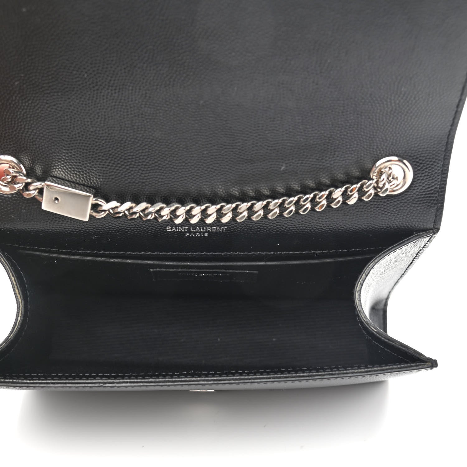 Saint Laurent Grain De Poudre Small Monogram Kate Satchel Black 5 of 11