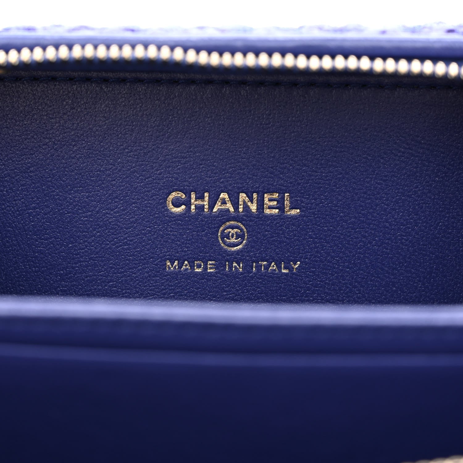 Chanel Tweed Top Handle Vanity Case Purple 6 of 11