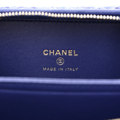Chanel Tweed Top Handle Vanity Case Purple 6 of 11