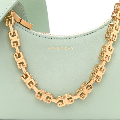 Givenchy Smooth Calfskin Mini Moon Cut Out Shoulder Bag Celadon 8 of 10