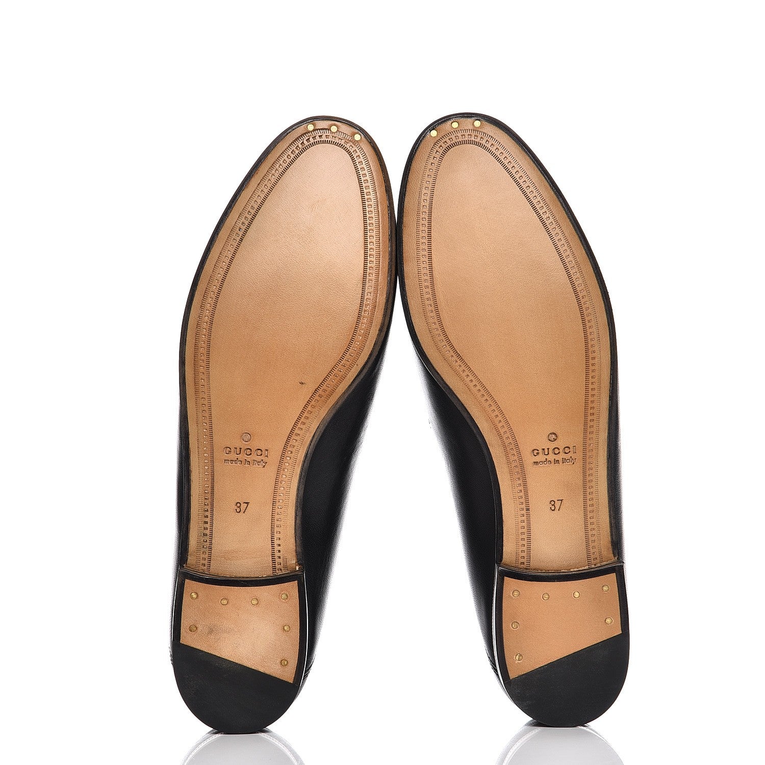 Gucci Lambskin Womens Brixton Horsebit Loafers 37 Black 5 of 11