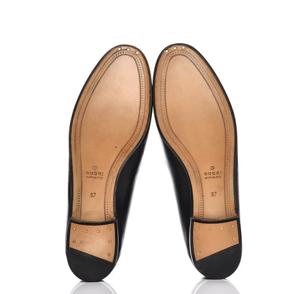 Gucci Lambskin Womens Brixton Horsebit Loafers 37 Black 5 of 11