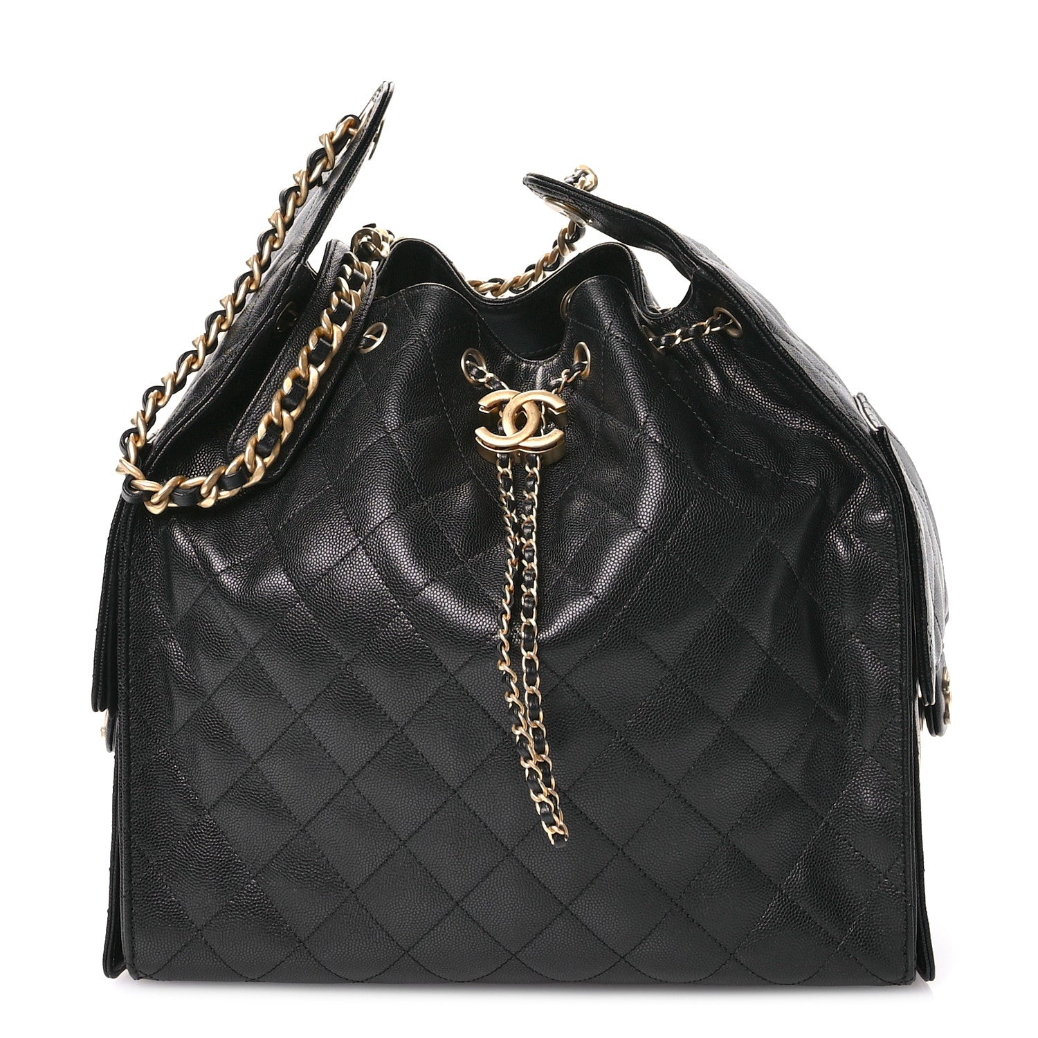Chanel Caviar Quilted Medium Chanel 25 Handbag Black 1 of 10