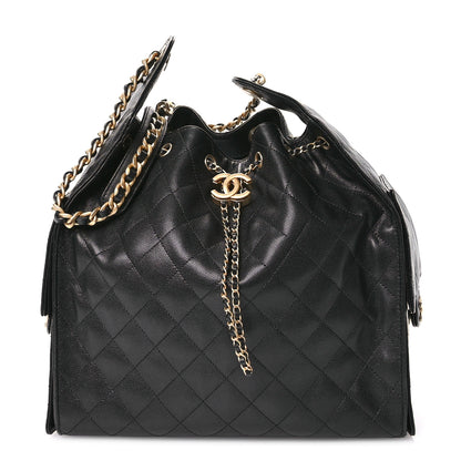 Chanel Caviar Quilted Medium Chanel 25 Handbag Black 1 of 10