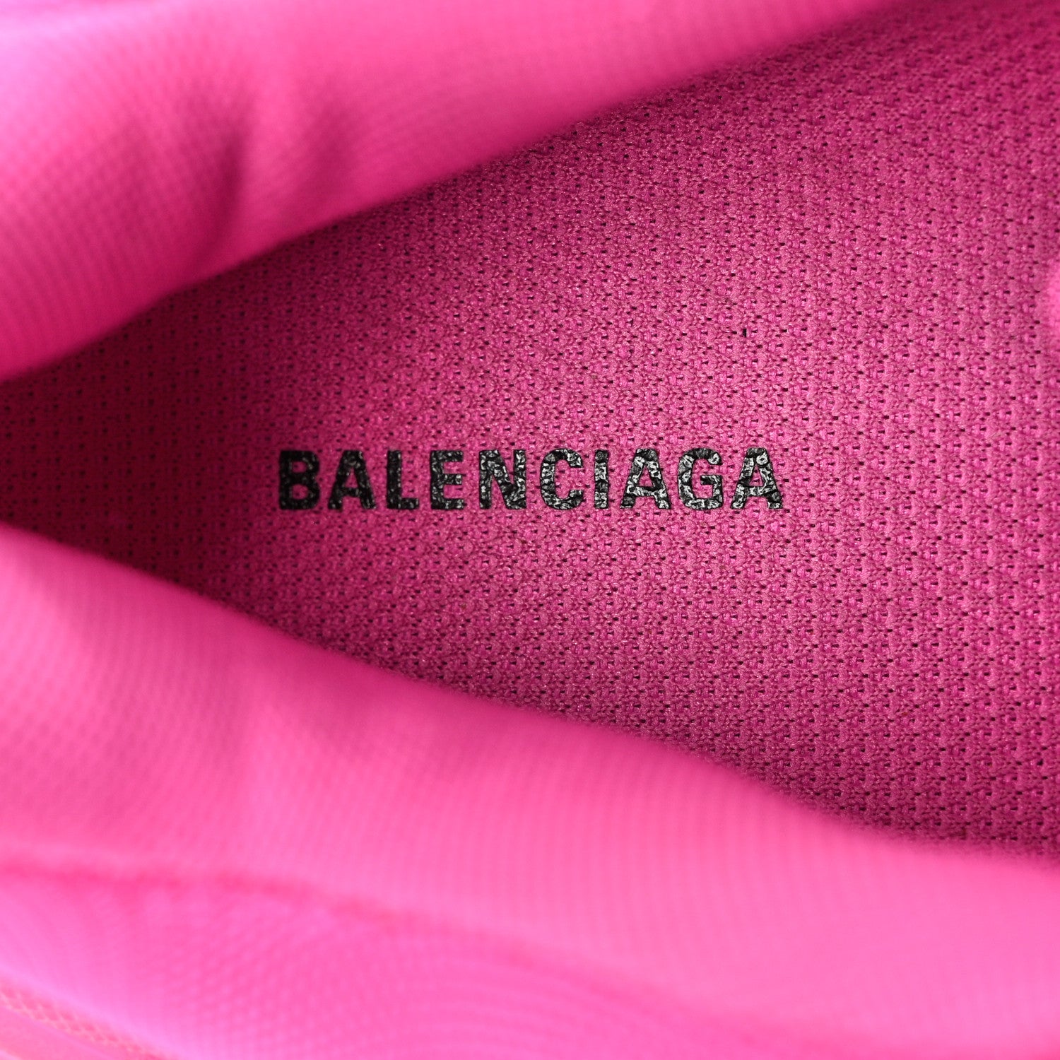 Balenciaga Fabric Mesh Clear Sole Fluo Womens Triple S Sneakers 41 Pink 6 of 9