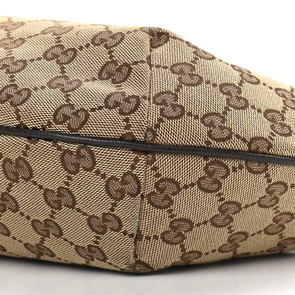 Gucci Monogram Medium Half Moon Hobo Dark Brown 6 of 10
