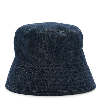 Prada Denim Re-Nylon Reversible Bucket Hat Blue Black 4 of 12