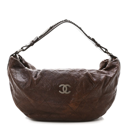 Chanel Caviar Outdoor Ligne Large Hobo Brown 1 of 10