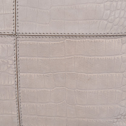 Givenchy Nubuck Crocodile Embossed Medium Nightingale Taupe 11 of 11