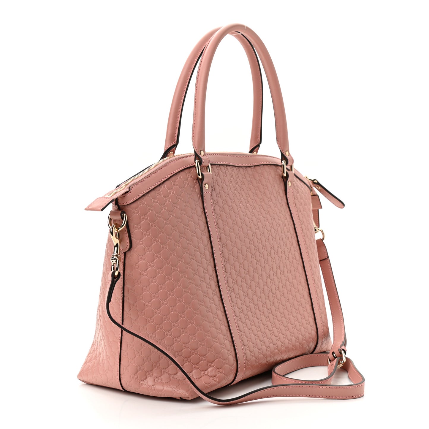 Soft Microguccissima Large Dome Satchel Soft Pink