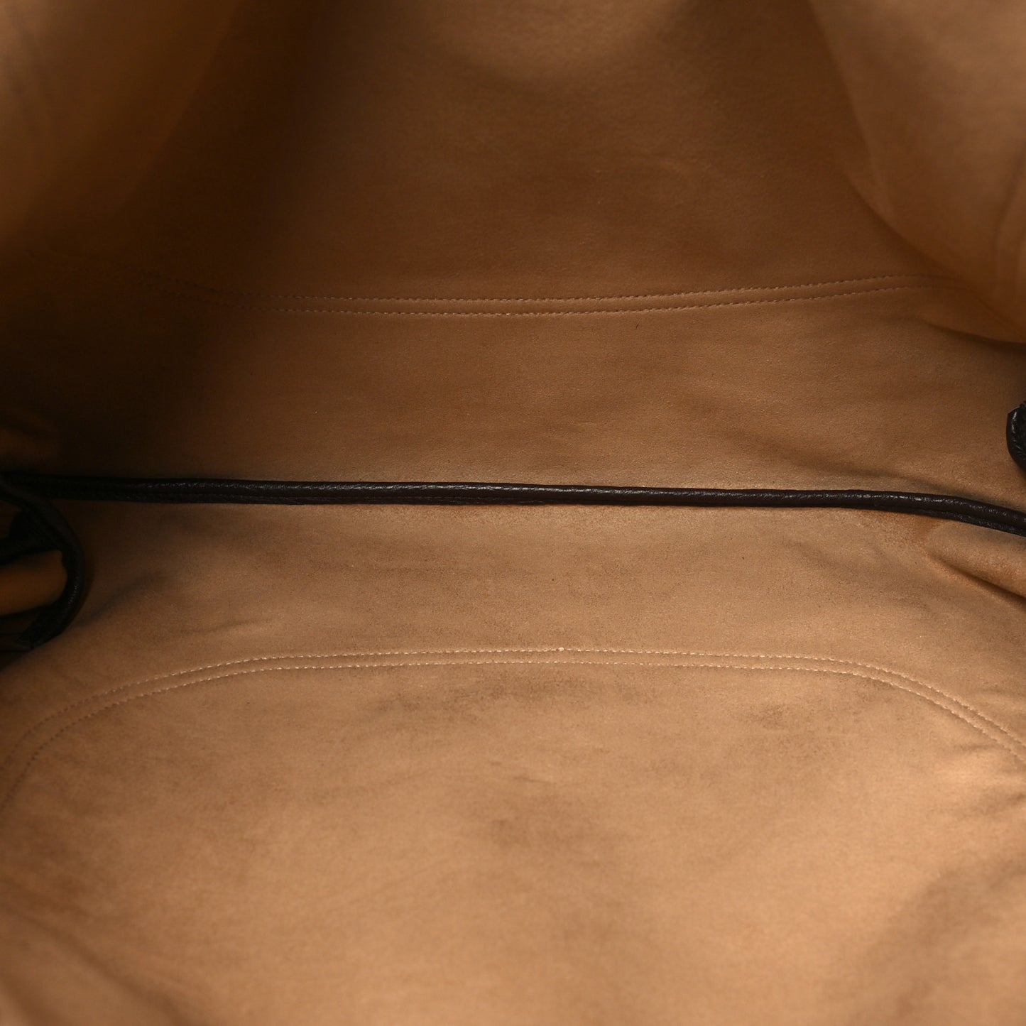 Grained Calfskin Softbit Maxi Shoulder Bag Dark Brown