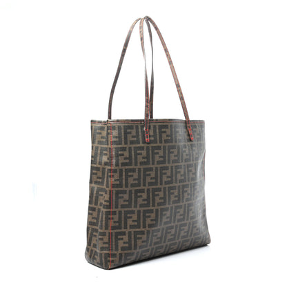 Fendi Zucca Spalmati Shopping Tote Tobacco Fragola 2 of 4