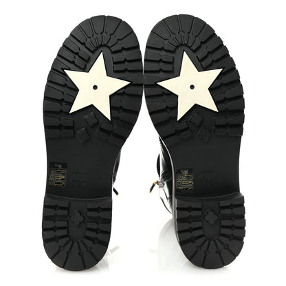 Christian Dior Calfskin Pearl D-Strike Ankle Boots 40 Black 6 of 9