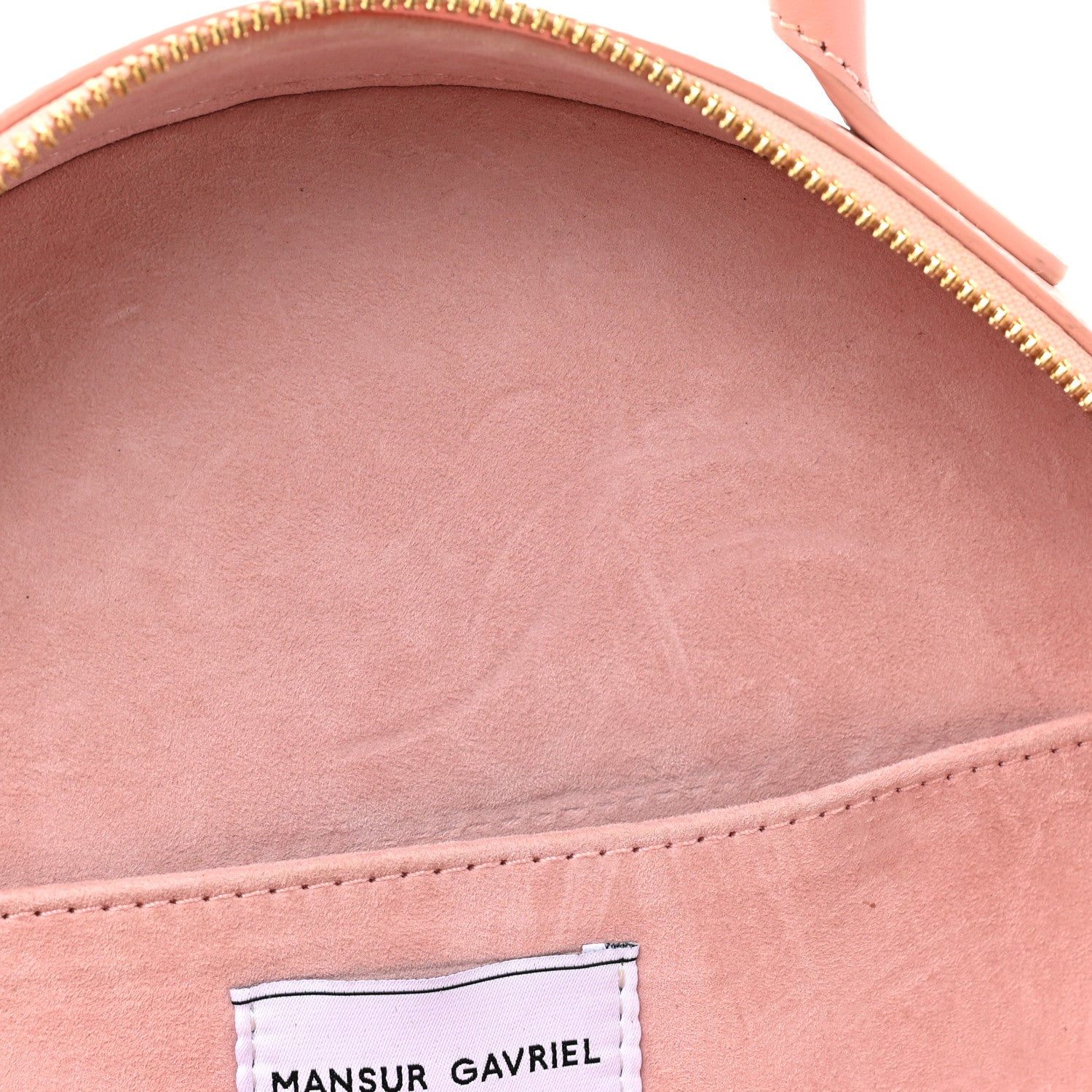 Mansur Gavriel Calfskin Circle Crossbody Bag Light Pink 12 of 12