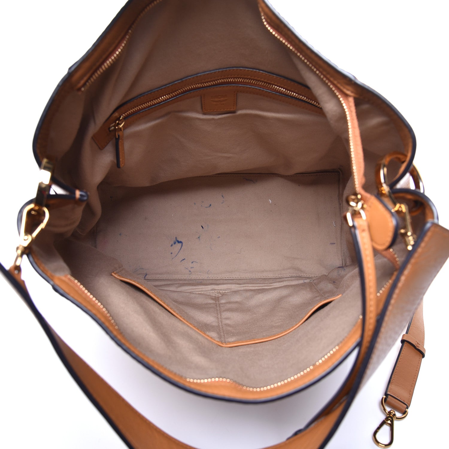 MCM Visetos Large Klara Hobo Cognac 4 of 7
