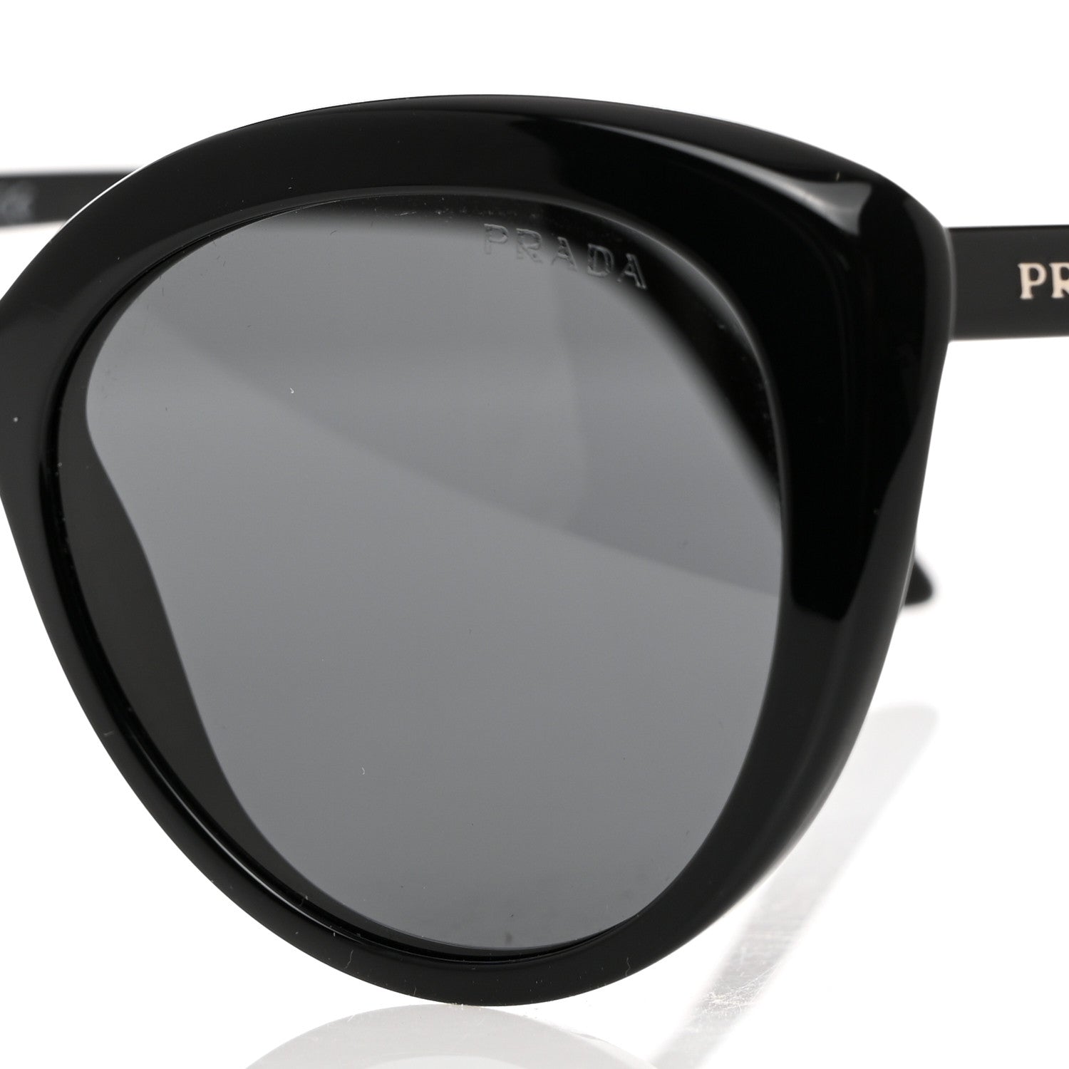 Prada Acetate Cat Eye Sunglasses SPR 02V Black 8 of 8