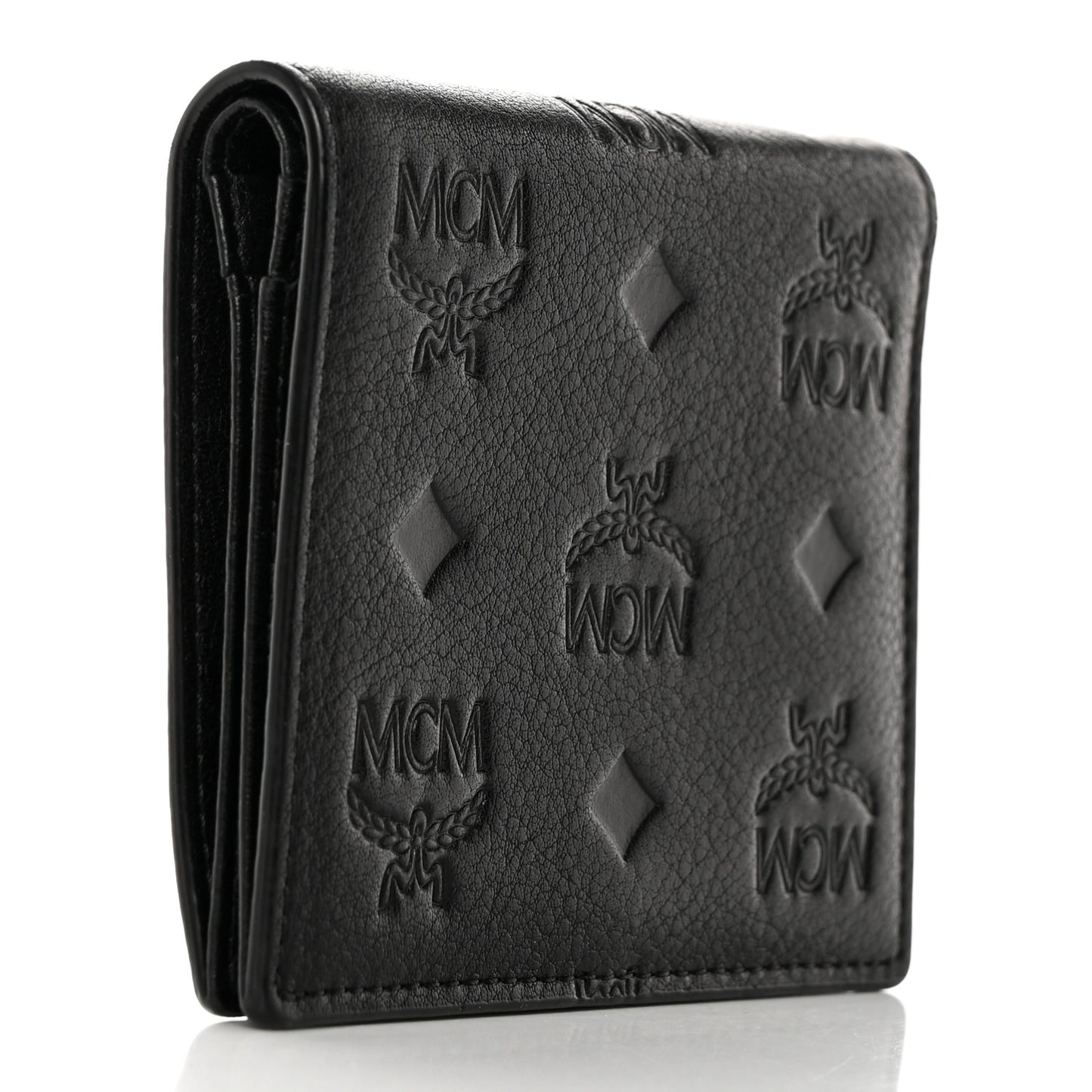 Calfskin Ottomar Monogram Bi-Fold Wallet Black