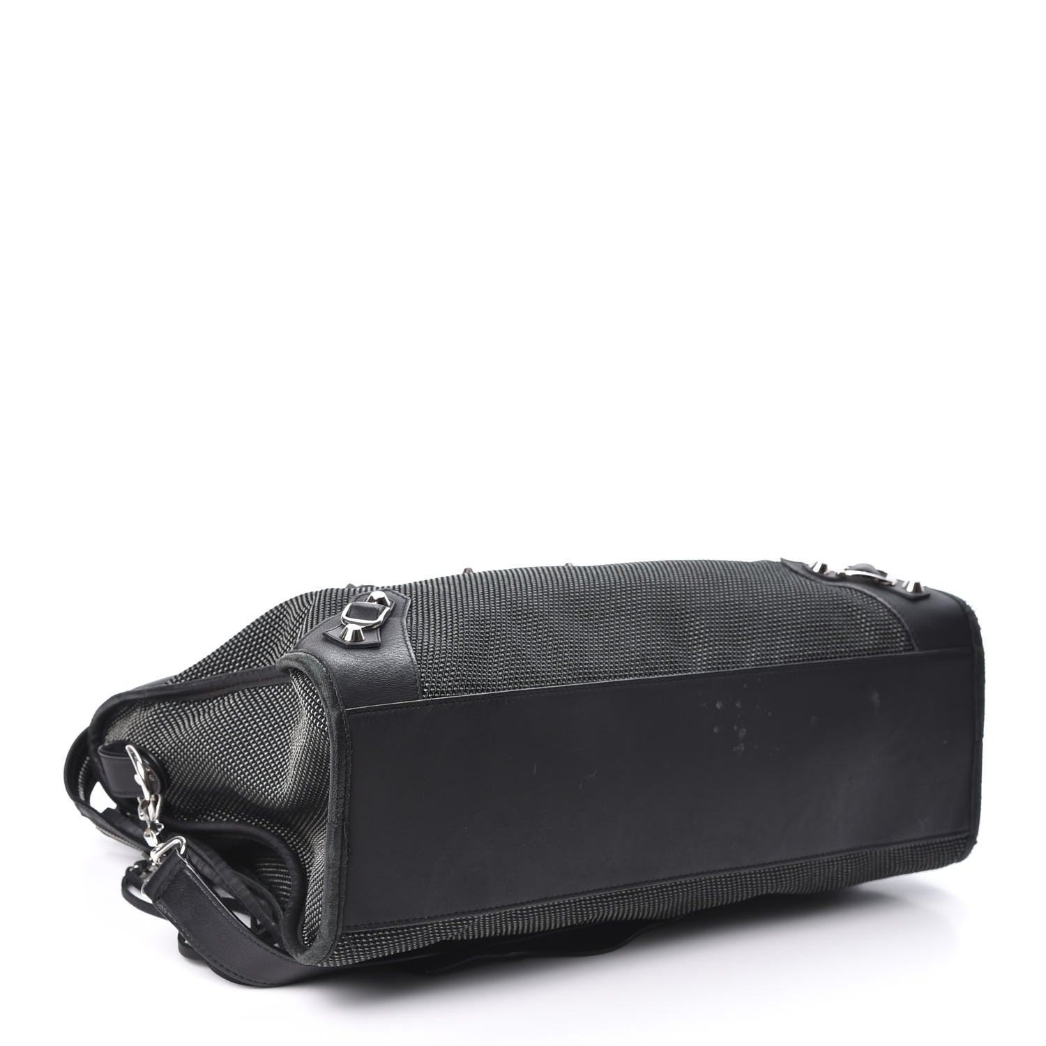 Balenciaga Calfskin Twill Perforated Classic Silver Hardware City Black 3 of 11