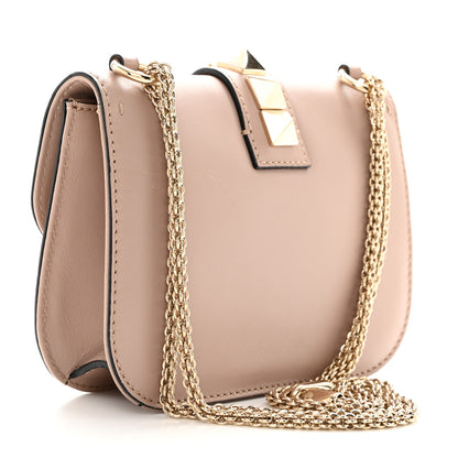 Valentino Garavani Vitello Small Glam Lock Rockstud Flap Poudre 3 of 10