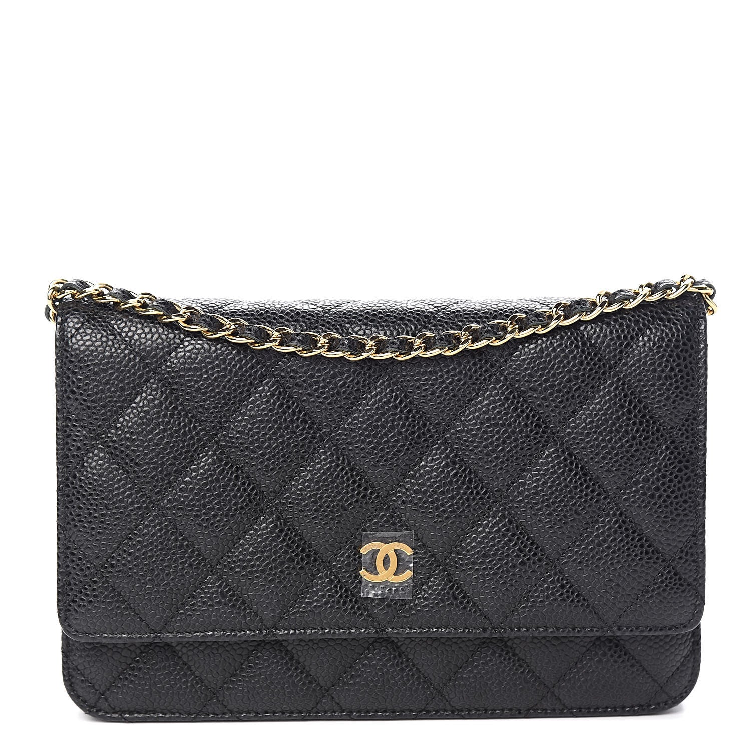 Chanel Caviar Quilted Wallet On Chain WOC Black 1 of 12