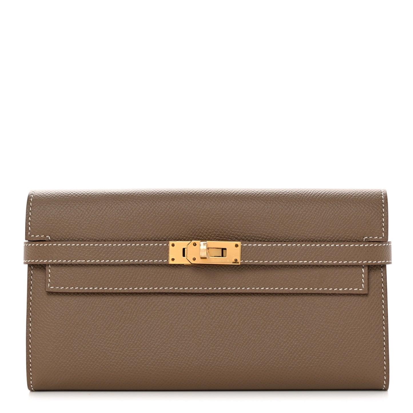 Epsom Kelly Longue Wallet Etoupe