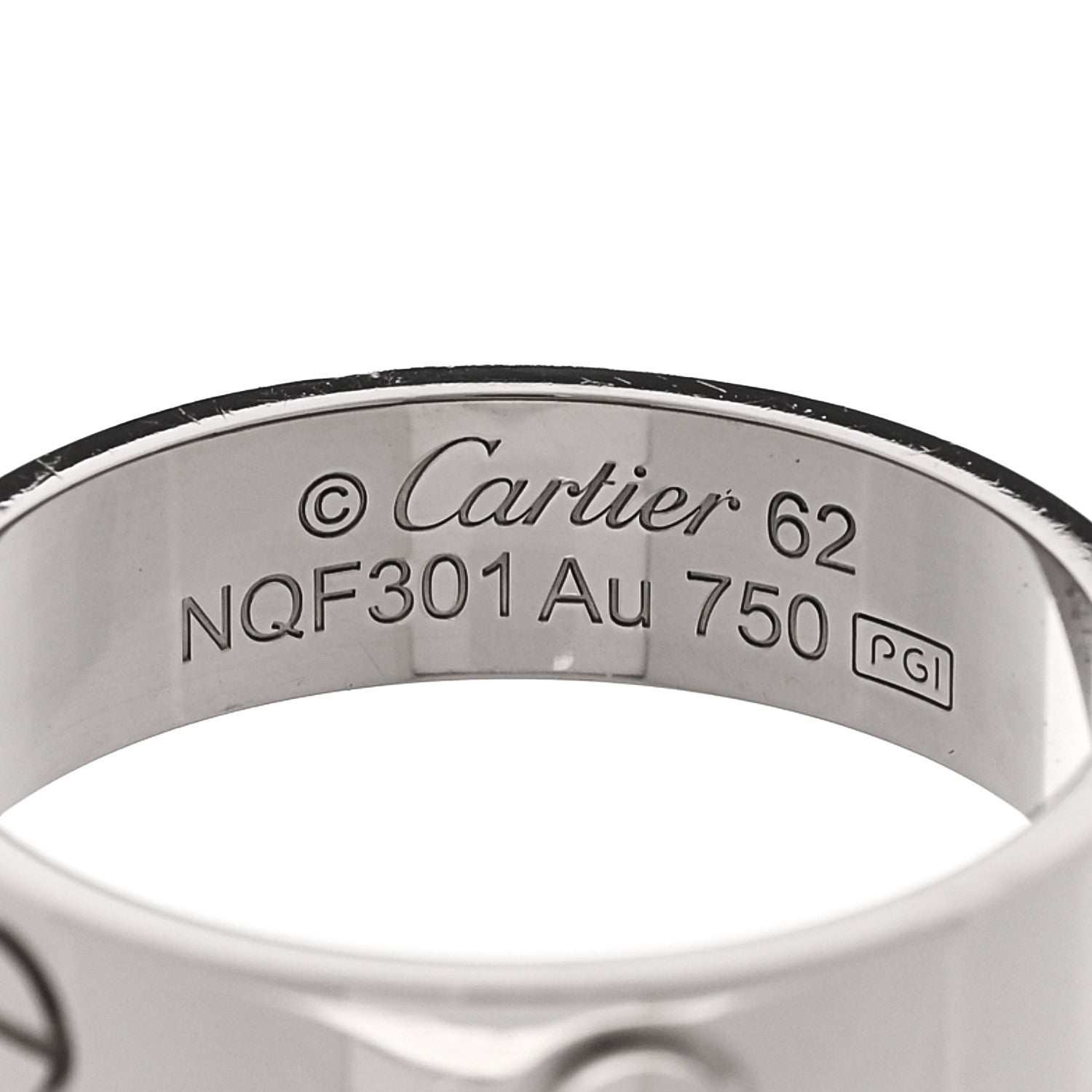 Cartier 18K White Gold 5.5mm LOVE Ring 62 10 4 of 4