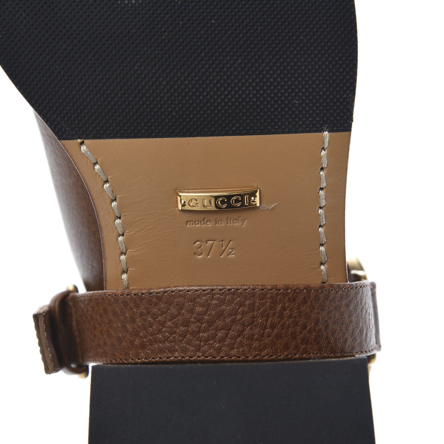 Gucci GG Monogram Calfskin Lola Tall Boots 37.5 Beige Ruggine Cuir 6 of 7